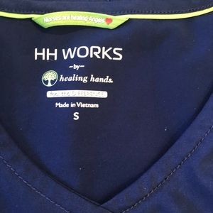 Navy Blue Healing Hands Scrubs